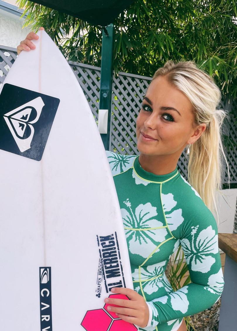 Junior professional surfers Zahlia (pictured) and Shyla Short will be taking part in the campaign.