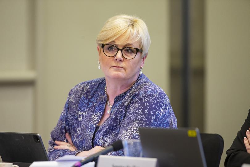 Pictures of the Senate Inquiry to the 'Closing Loopholes Bill' Inquiry in Perth. Pictures of Senator Linda Reynolds