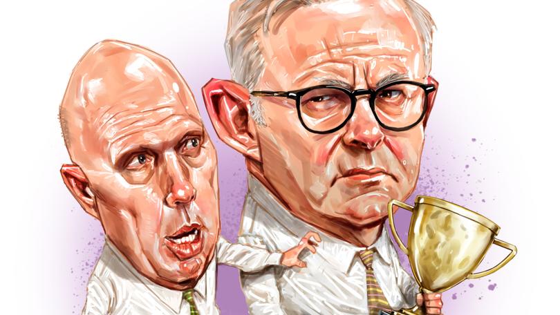 Anthony Albanese and Peter Dutton are fighting for the Dunkley trophy.