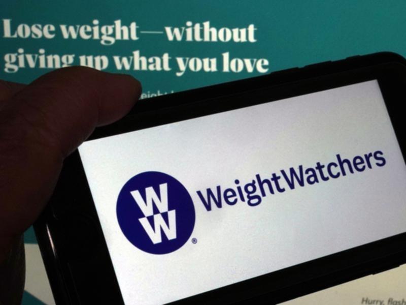 The WeightWatchers app on a mobile phone