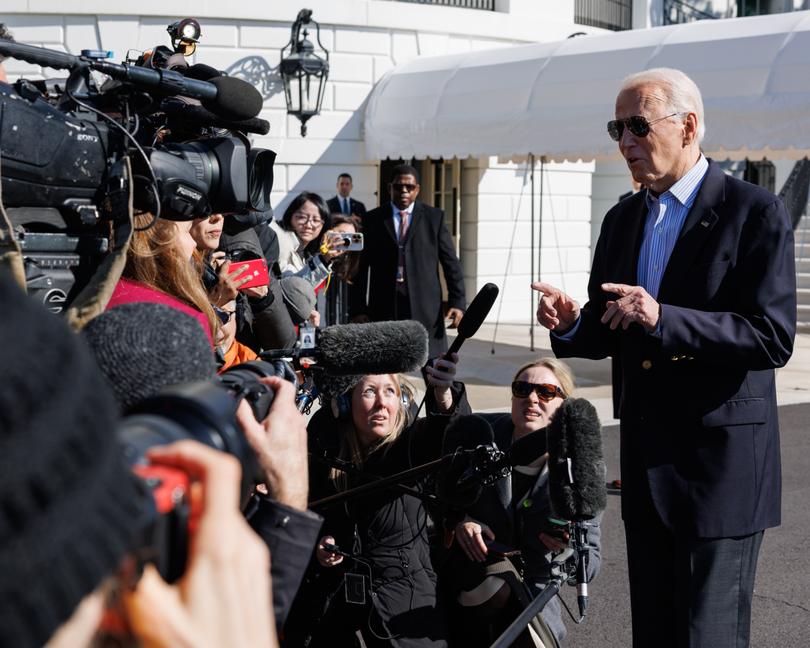 President Joe Biden departs the White House in Washington, en route to visit the border in Brownsville.