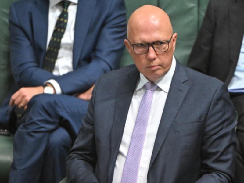 Opposition leader Peter Dutton