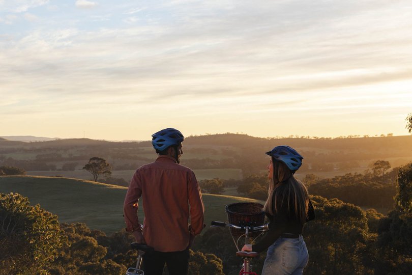 Exploring the Riesling Trail in the Clare Valley.