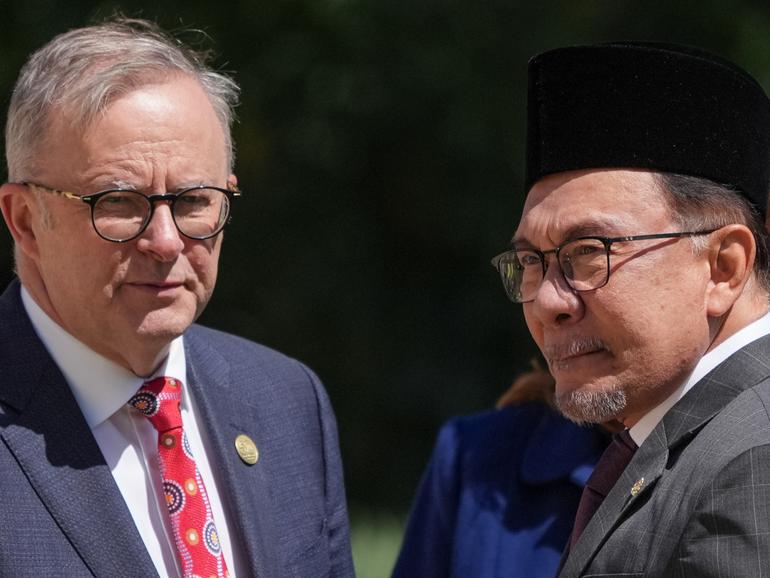 Anthony Albanese and Malaysia Prime Minister Anwar Ibrahim.