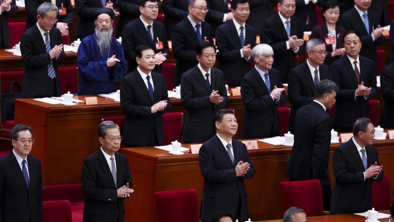 Chinese President Xi Jinping attends the opening of the second session of the 14th Chinese People's Political Consultative Conference.