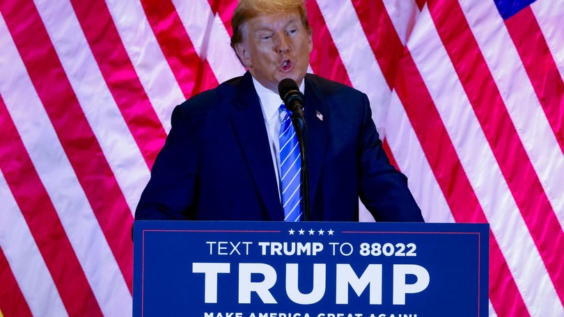 Former US President Donald Trump during a Super Tuesday election night watch party at the Mar-a-Lago Club in Palm Beach, Florida, US, on Tuesday, March 5, 2024. Trump has so far won 11 of the 15 fifteen states that held primary contests on Tuesday, according to the Associated Press, with Vermont, Utah, California and Alaska still yet to be called. Photographer: Eva Marie Uzcategui/Bloomberg Eva Marie Uzcategui