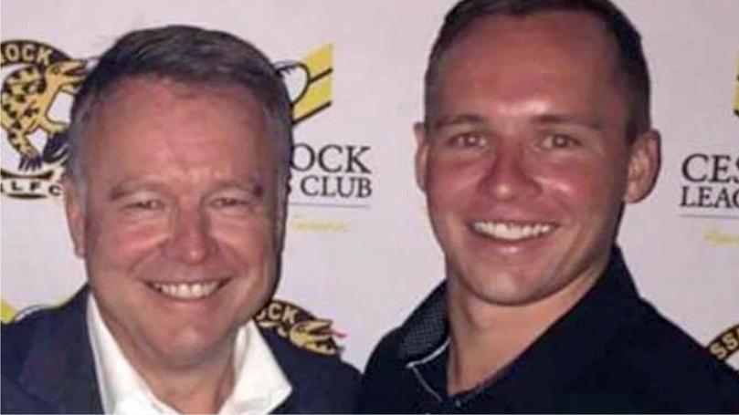 Former Labor MP Joel Fitzgibbon with his son Jack, who died in a parachuting accident.