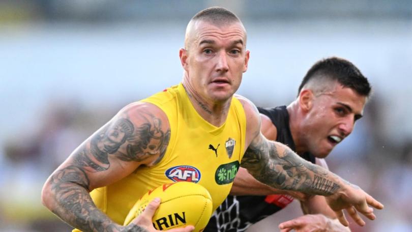 Richmond superstar Dustin Martin has been ruled out of the clash against the Gold Coast Suns. 
