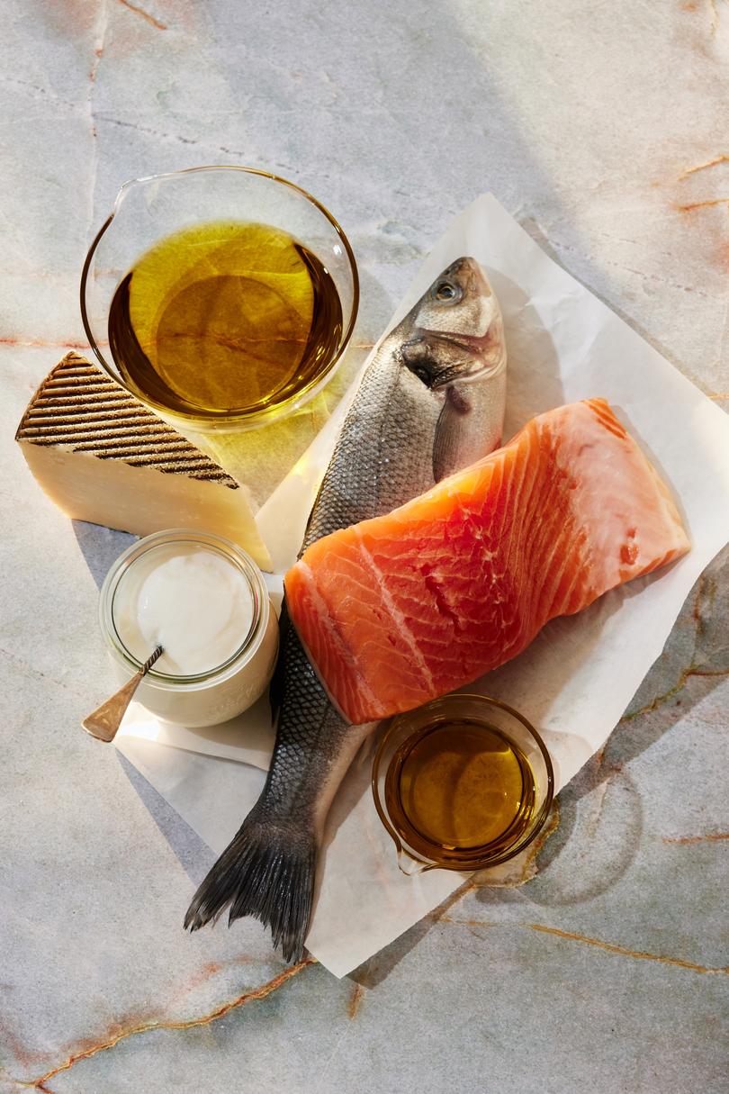 Salmon, one of the preferred animal protein sources in the Mediterranean diet.