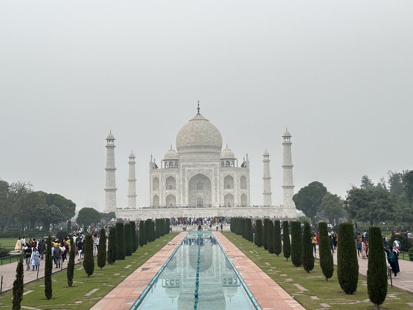 The Taj Mahal.