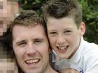 Patrick Orren Stephenson (right) and his former AFL footballer dad Orren in happier times 