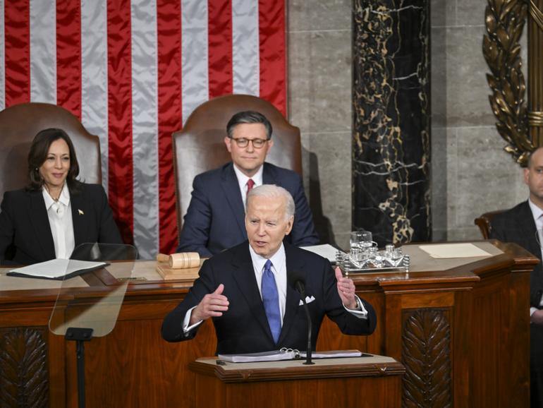 President Joe Biden delivers the State of the Union address.