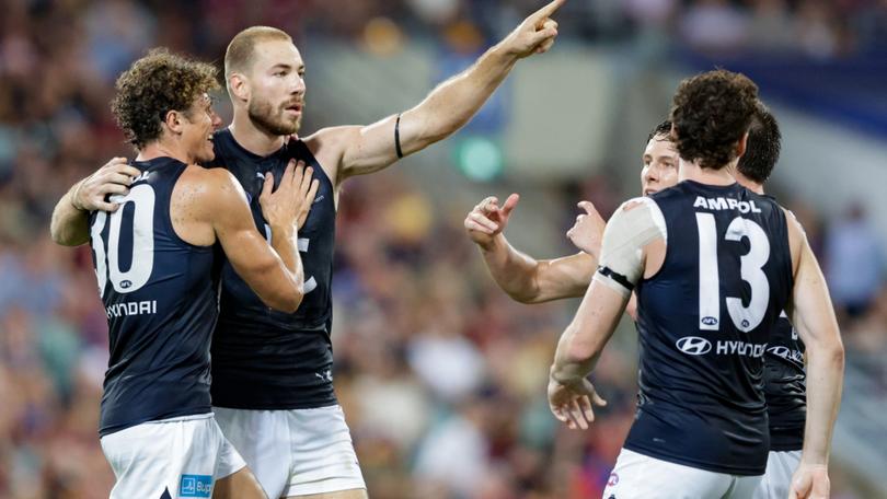 Harry McKay kicked the match winner. 