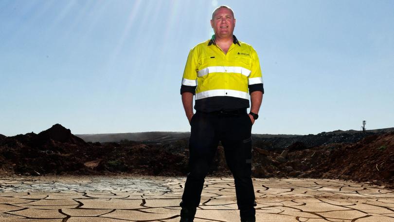 Spartan Resources boss Simon Lawson at the Dalgaranga Gold Project in WA's Murchison Region.