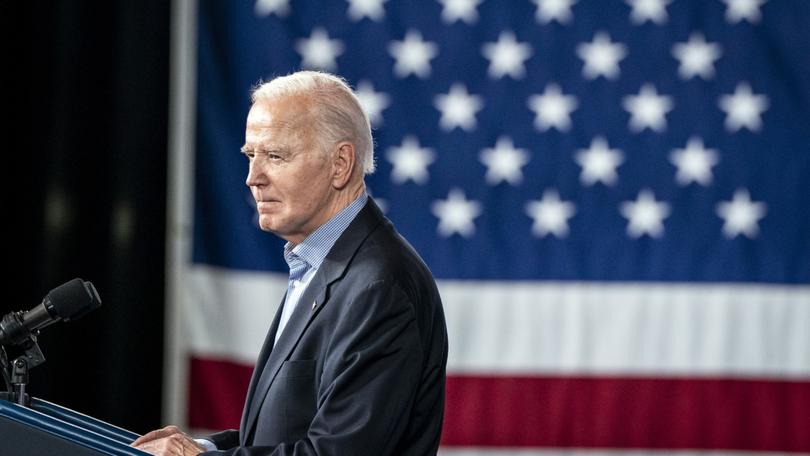President Joe Biden delivers remarks at a campaign event in Atlanta, on Saturday, March 9, 2024..