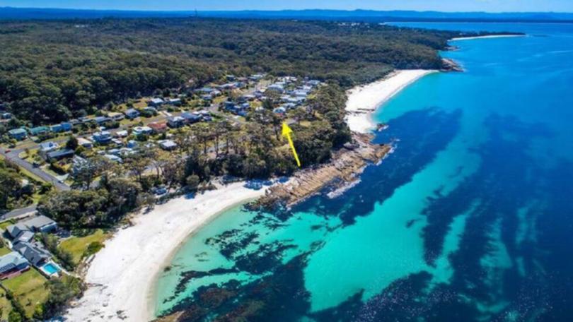 The Hyams Beach home - asking price of $3.2 million. 