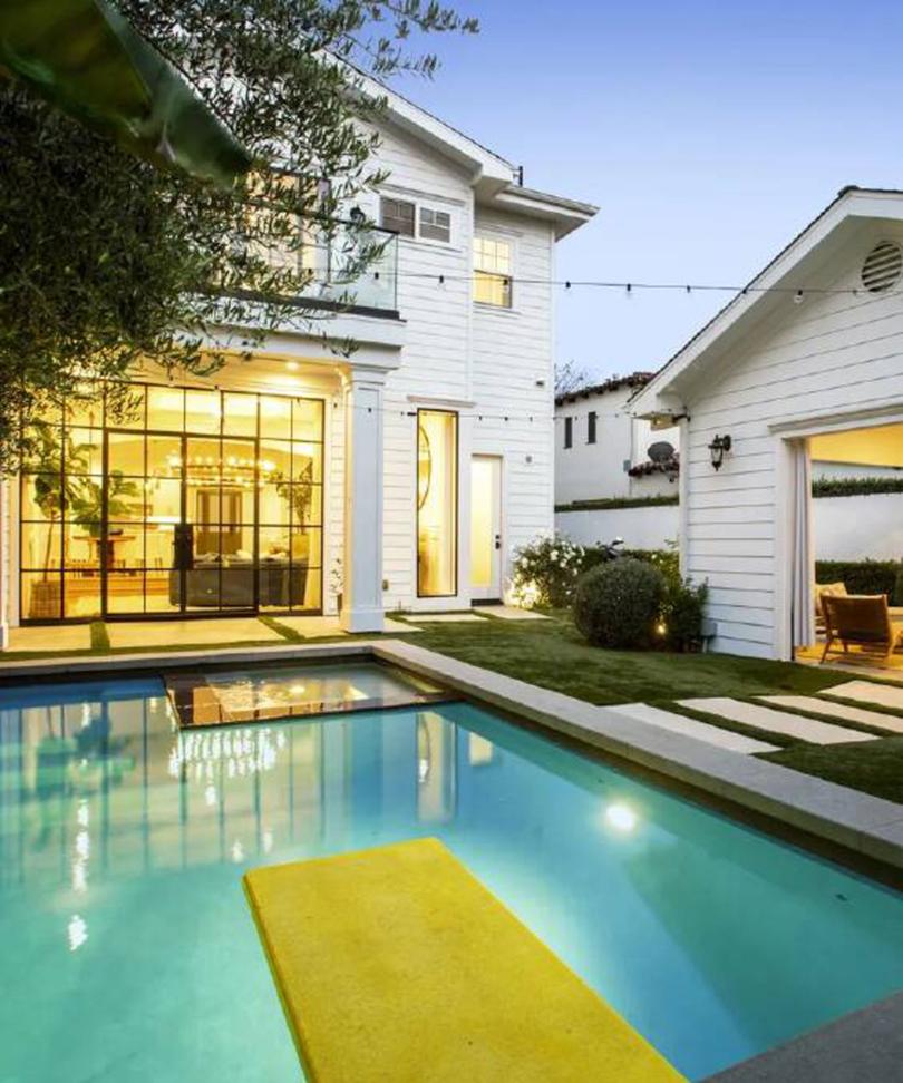 The pool at Margot Robbie's Los Angeles home.