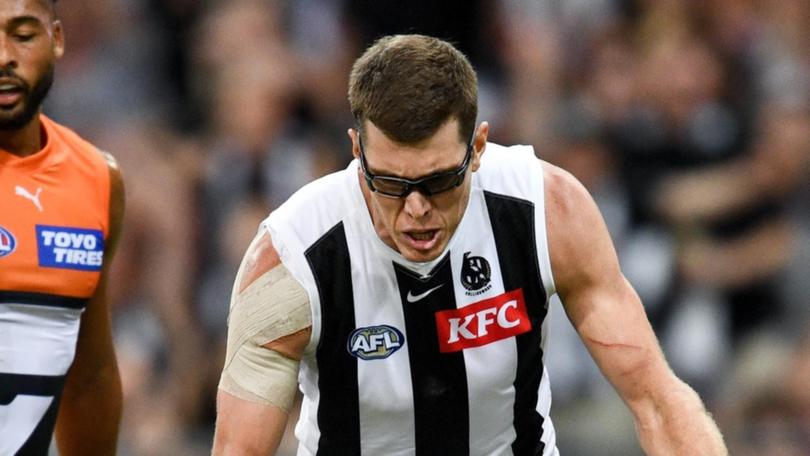 Collingwood's Mason Cox found himself in the firing line after his pre-match antics against GWS. 