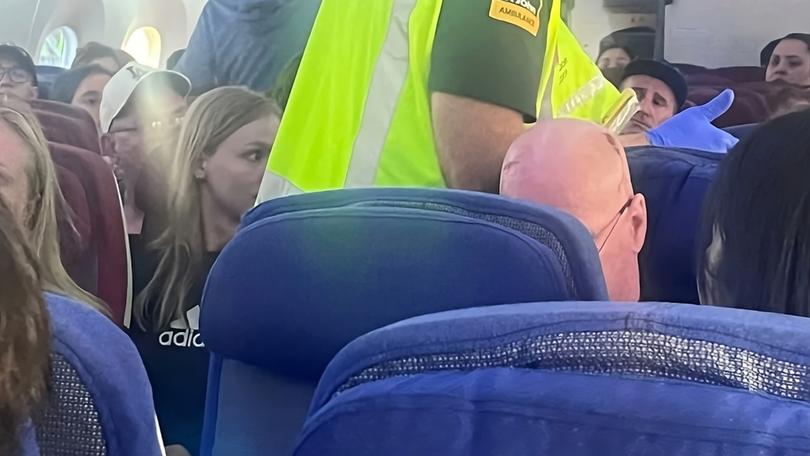 Passengers on board the LATAM flight.