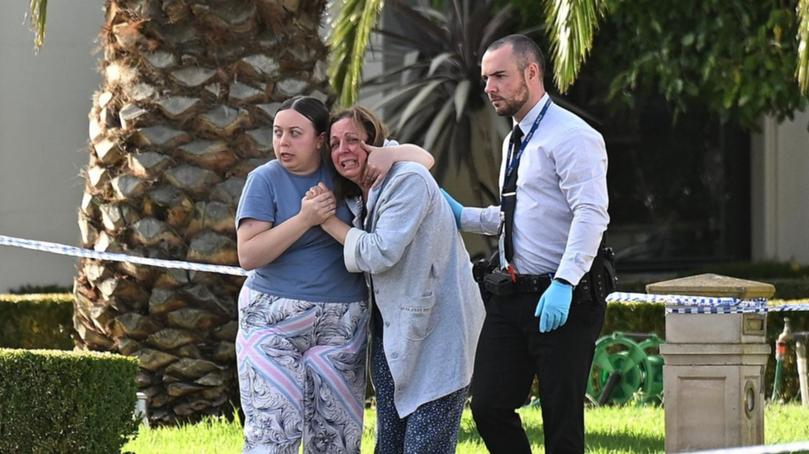 The family of a man shot dead in his driveway were home at the time of the attack. (James Ross/AAP PHOTOS)