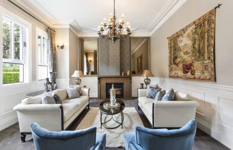 The home "feels like you're walking through a 5-star hotel, but it has a beautiful, homely feel," says listing agent Steven Chen of The Agency.