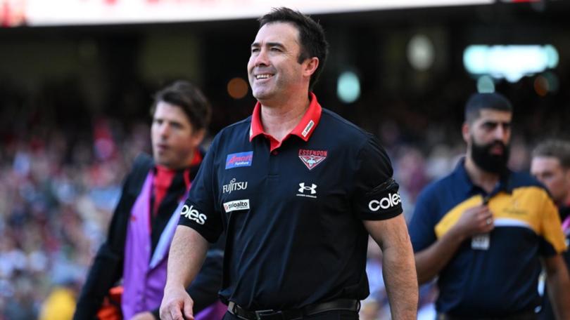 Despite not playing finals in two decades, coach Brad Scott want Bombers fans to remain patient. (James Ross/AAP PHOTOS)