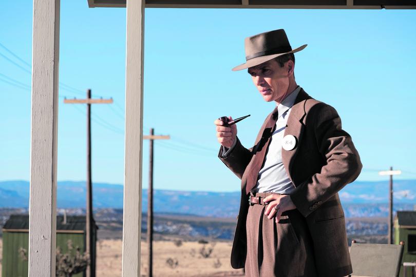 This image released by Universal Pictures shows Cillian Murphy in a scene from "Oppenheimer." (Universal Pictures via AP)