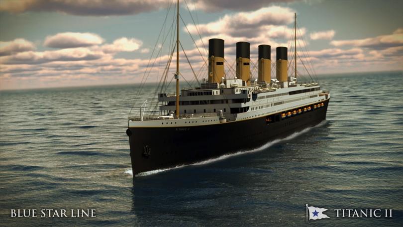 A rendering of the Titanic II supplied when the idea was first floated in 2013.
