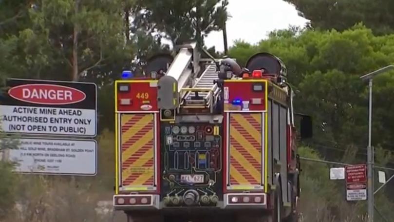 Emergency services are responding to a mine collapse in Mount Clear.