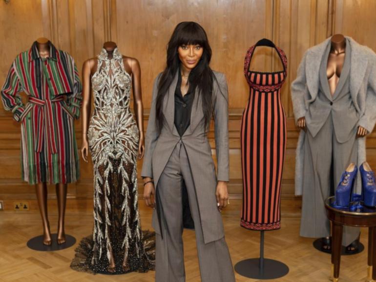 Model Naomi Campbell's four decades in fashion will be celebrated at a new London exhibition. 