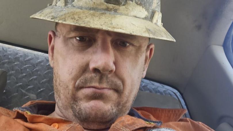 Kurt Hourigan, 37, was killed when he was pinned by fallen rocks at the mine on Woolshed Gully Drive.