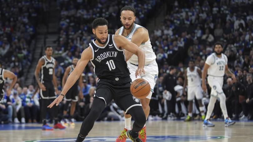 Brooklyn Nets guard Ben Simmons goes on the attack against Minnesota Timberwolves last month.