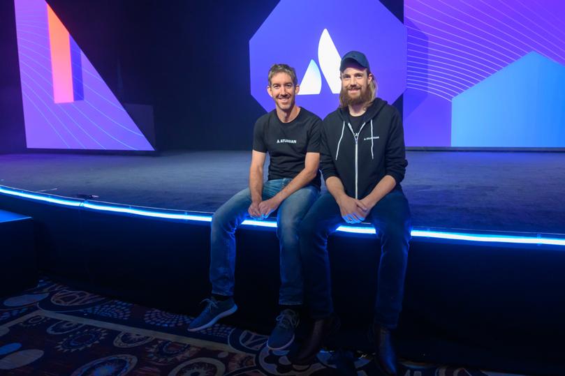 Atlassian cofounders Mike Cannon-Brookes and Scott Farquar