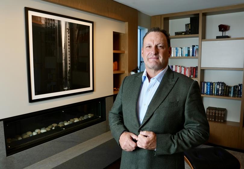 Simon Fenwick at his home in Mosman