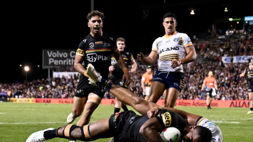 Sunia Turuva scored two tries as Penrith overcame Parramatta 26-18.