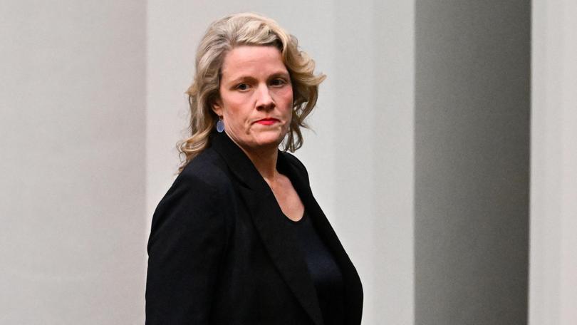 Australian Home Affairs Minister Clare ONeil arrives during Question Time in the House of Representatives at Parliament House in Canberra, Thursday, November 16, 2023. (AAP Image/Lukas Coch) NO ARCHIVING LUKAS COCH