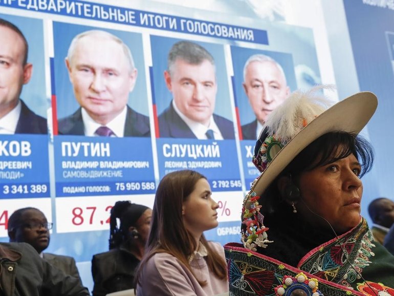 Western nations have decried the outcome of Russia’s presidential election. 