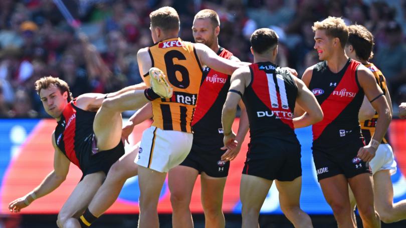 James Sicily had his kicking charge downgraded.