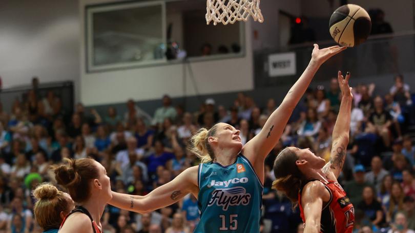 Lauren Jackson in action during the game three of the WNBL Grand Final series.