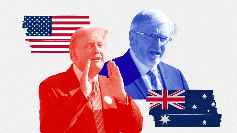 Donald Trump has slammed Australia's ambassador to the United States, former PM Kevin Rudd.