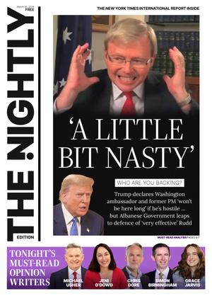 The front page of The Nightly for 20-03-2024