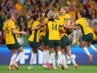 The Matildas celebrate their penalty win over France in the 2023 FIFA Women’s World Cup quarterfinal. 