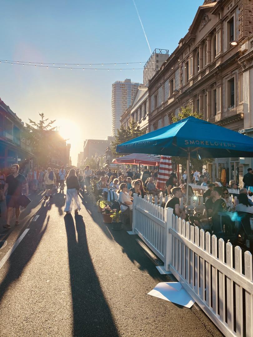 Rundle Street during Adelaide Fringe.