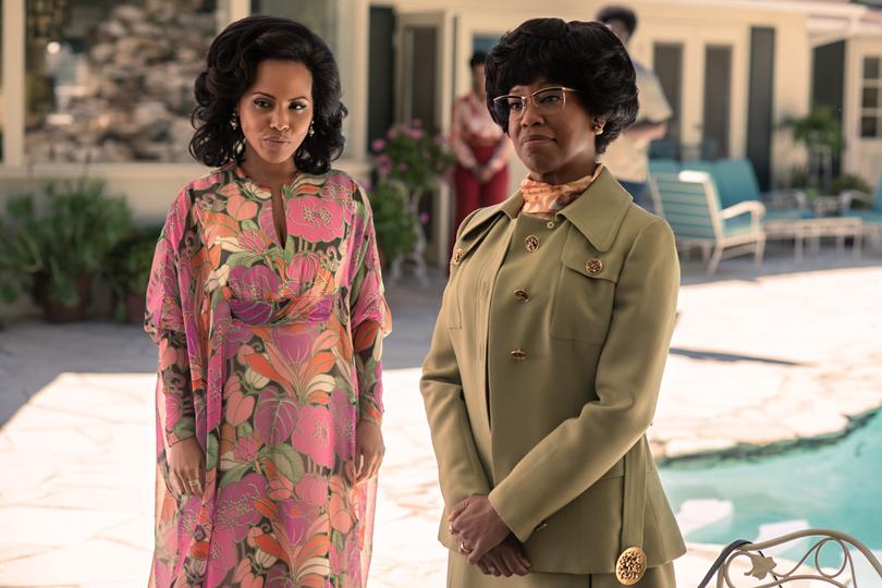 SHIRLEY. Regina King (Producer) as Shirley Chisholm in Shirley. Cr. Glen Wilson/Netflix  2023.