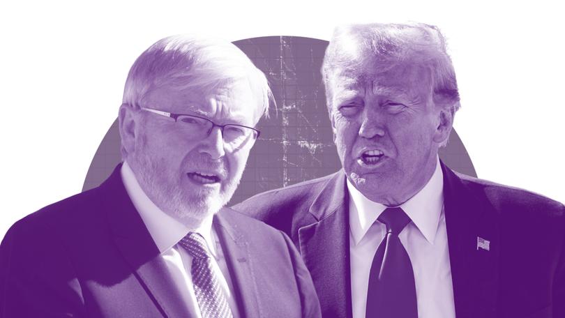 Donald Trump’s frank assessment of Kevin Rudd was not the only rough part of the former prime minister’s week.
