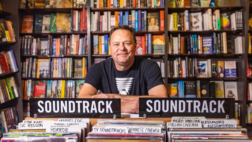 Scott Jones of Diabolik Books and Records in Mt Hawthorn.