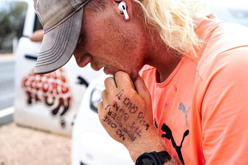 Nedd Brockmann has completed a 3800km run across Australia. 