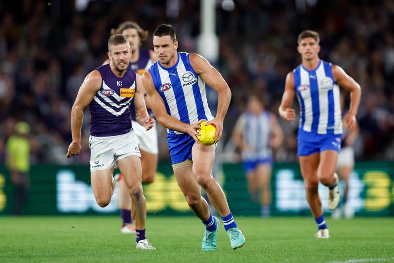 Luke Davies-Uniacke had a monster game for North Melbourne.