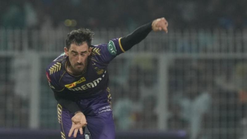 Big-money signing Mitchell Starc had the humbling feeling of going for 26 in an over in the IPL. (AP PHOTO)