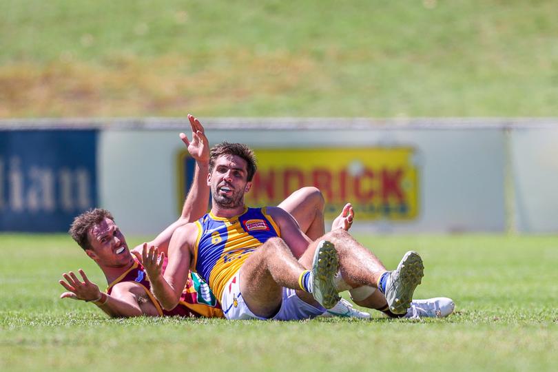 Andrew Gaff playing WAFL footy on Saturday.